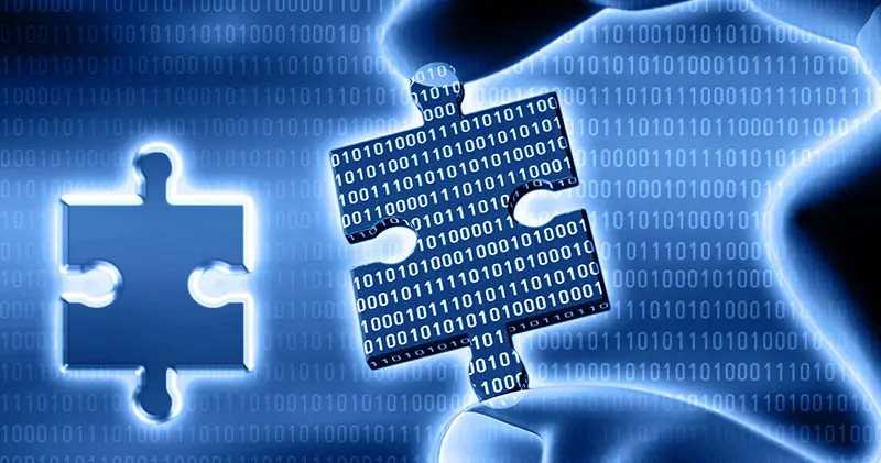 virtuelle Grafik eines Puzzleteils